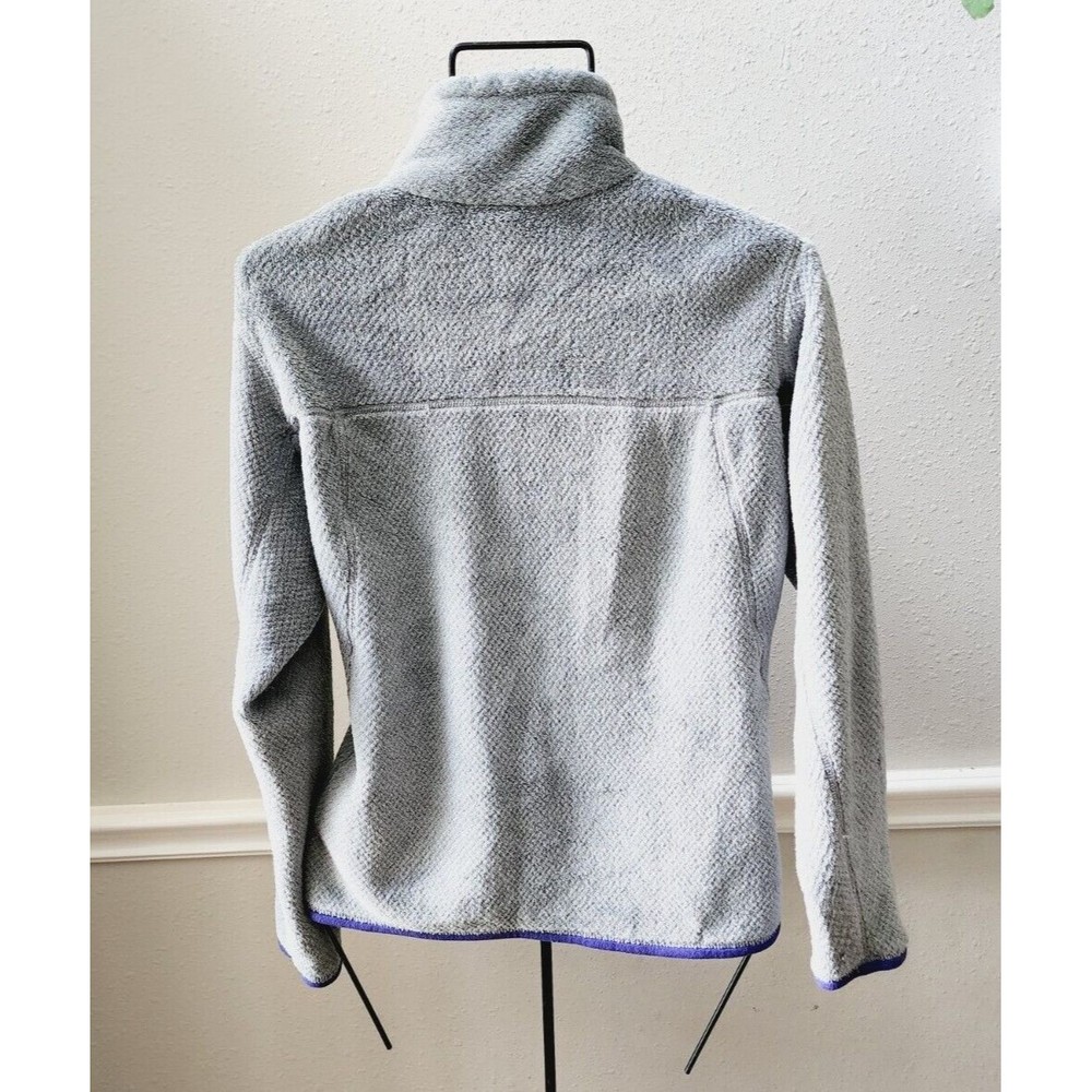 Patagonia Synchilla Pullover Snap T Fleece Jacket Mens Size M Gray Purple a - Picture 2 of 7
